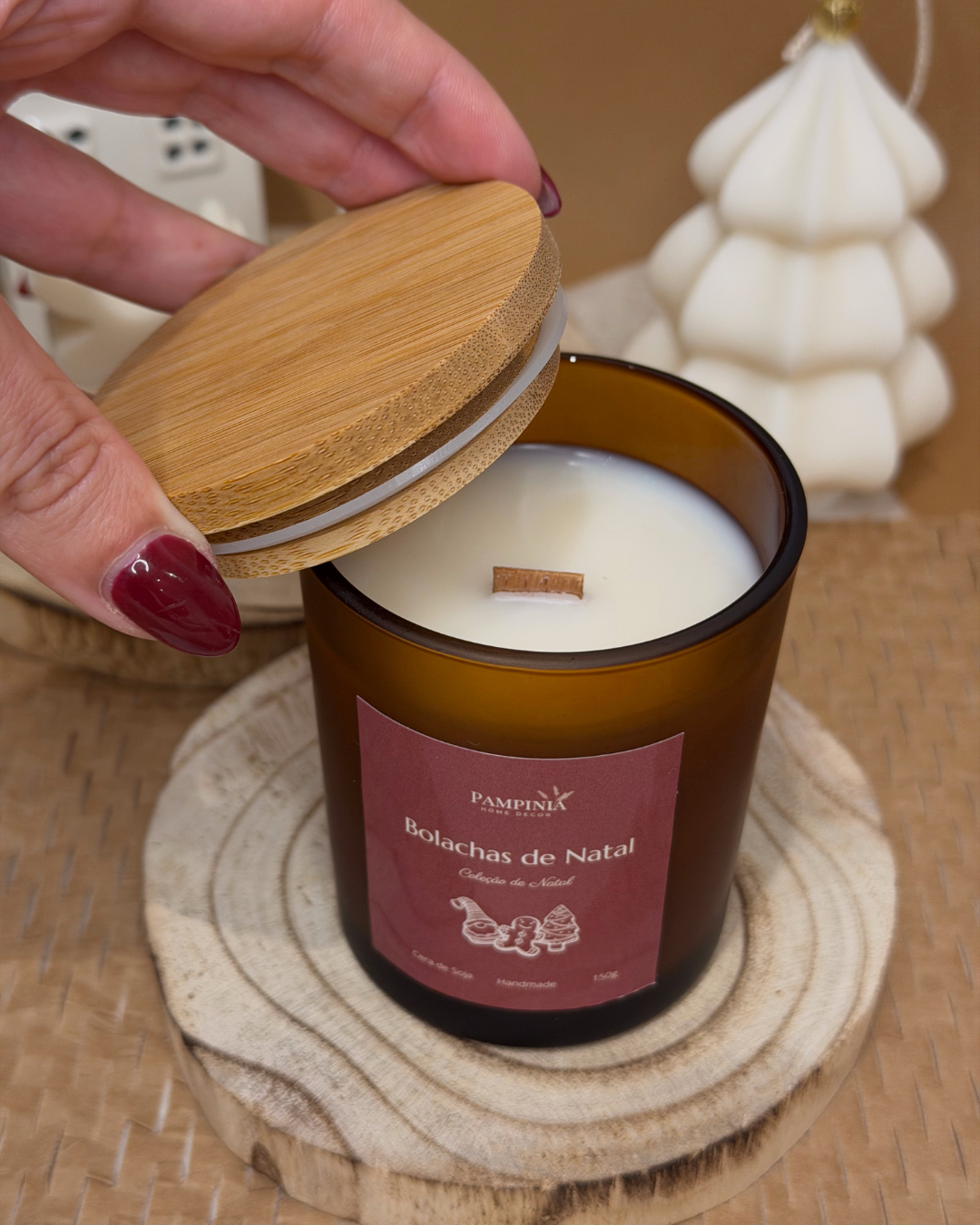 Vela de Natal - Bolacha de Natal