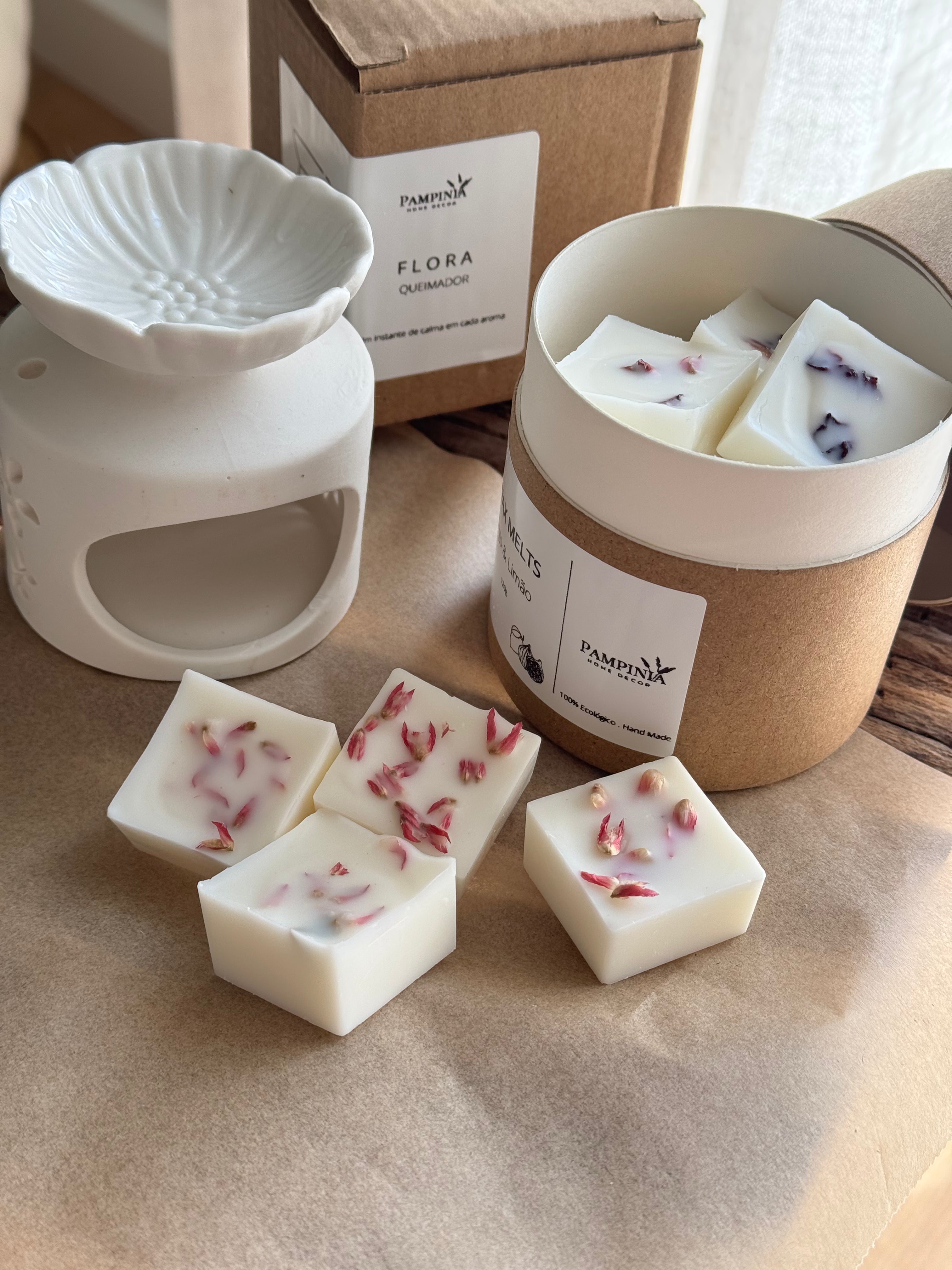 Pack Wax Melts + Queimador Flora